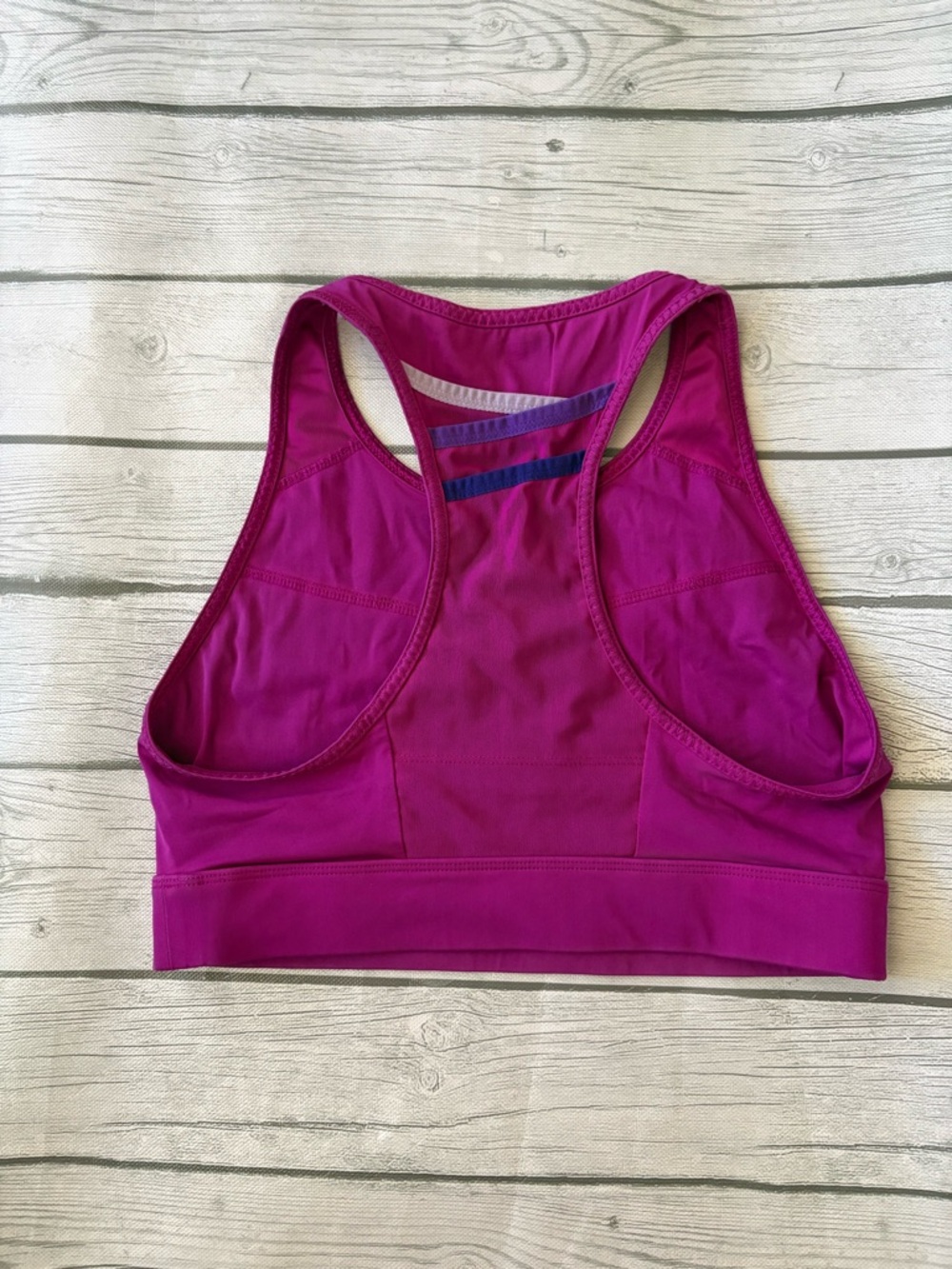 Fabletics Magenta Racerback Sports Bra - Picture 2 of 2